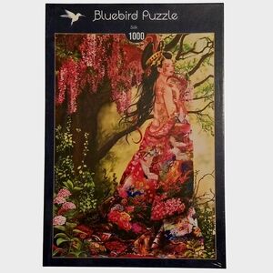 Sealed Gorgeous 1000-Piece Bluebird Puzzle - Asian Beauty,‎ Silk Series France